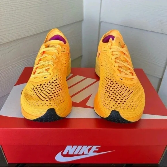 SIZE 8.5 - NIKE ZOOMX VAPORFLY NEXT% 3 LASER ORANGE W - Picture 2 of 5